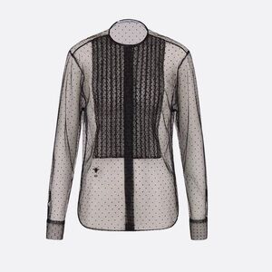 NWT CHRISTIAN DIOR sheer blouse